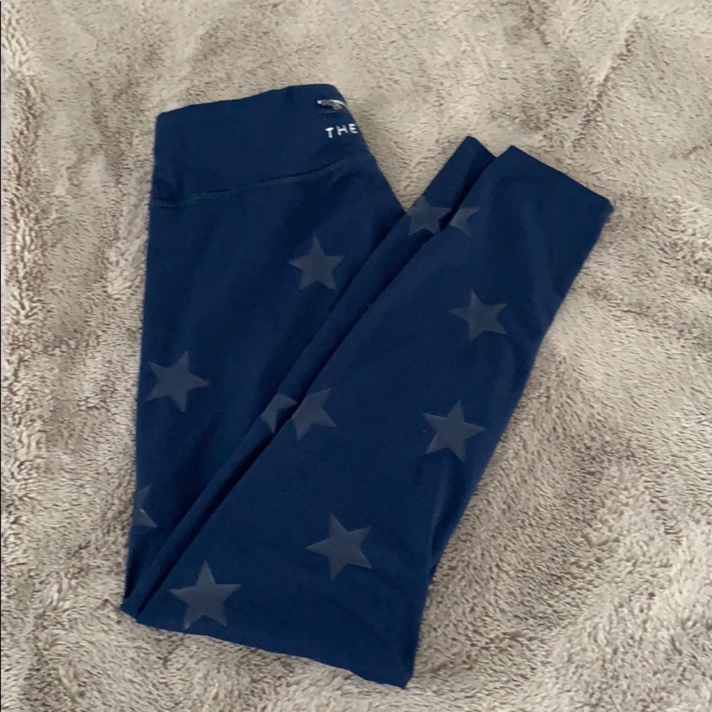 Navy the warmup leggings w stars